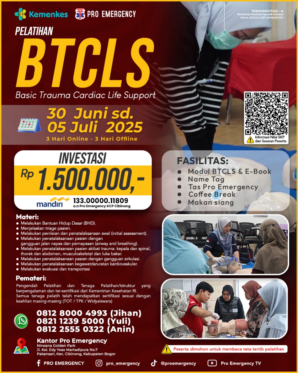 BTCLS 30 Juni-5 JULI 2025