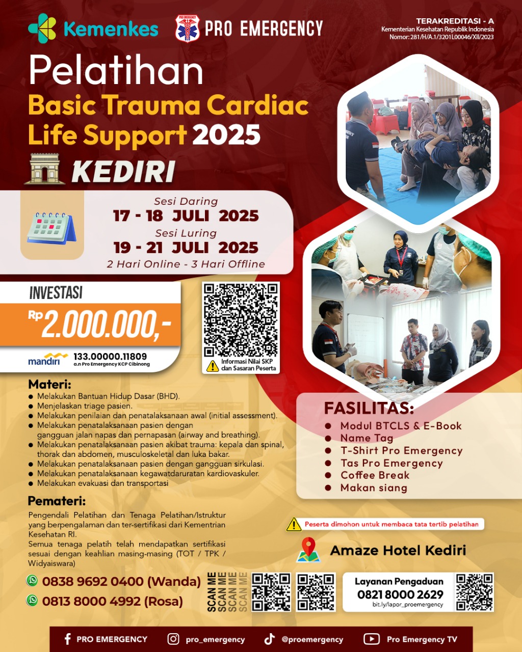 BTCLS KEDIRI 17-21 JULI 2025