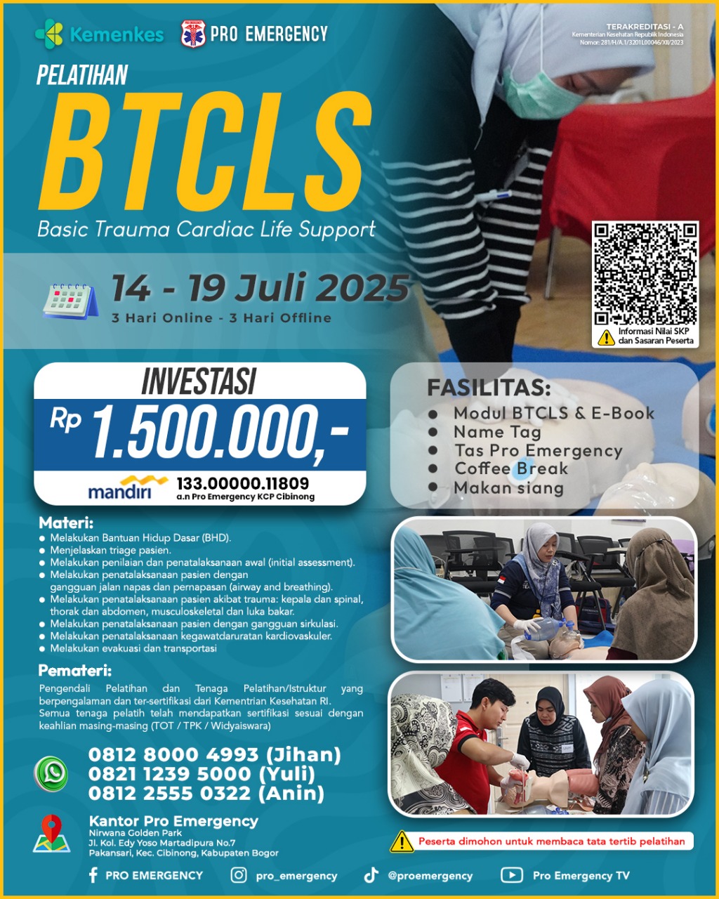 BTCLS 14 - 19 JULI 2025