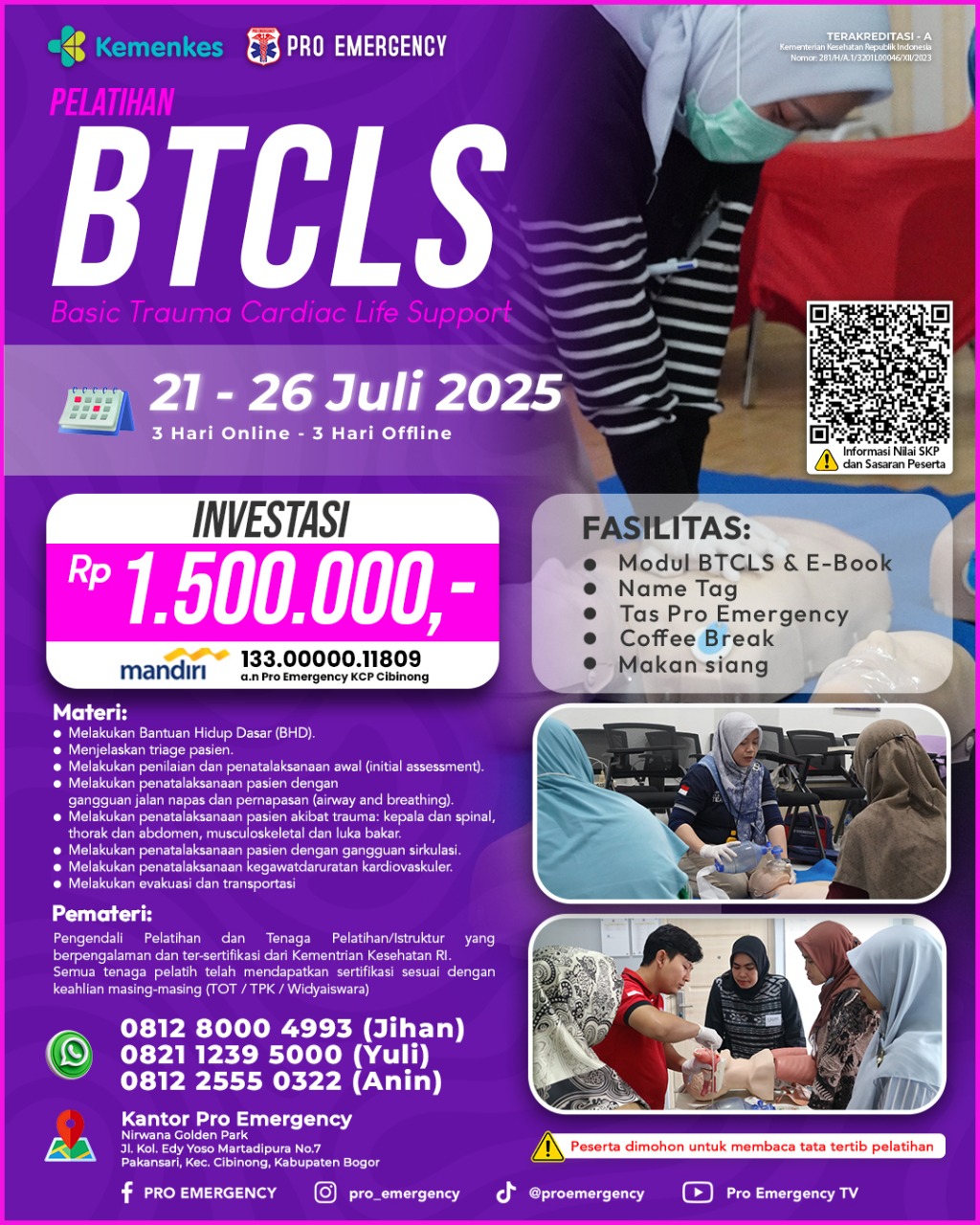 BTCLS 21-26 JULI 2025