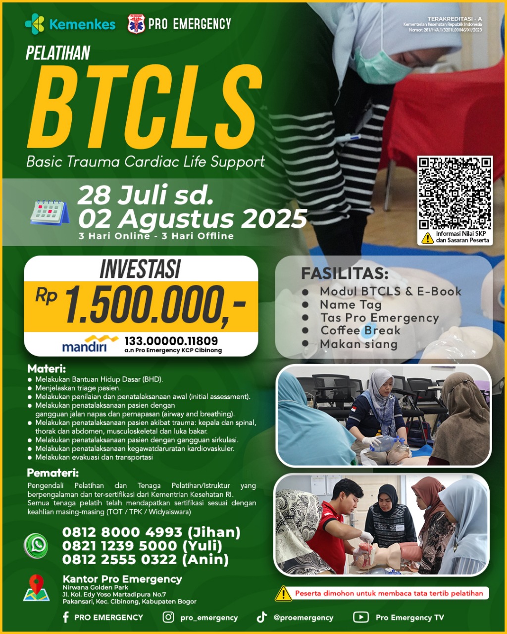 BTCLS 28 JULI-02 Agustus 2025