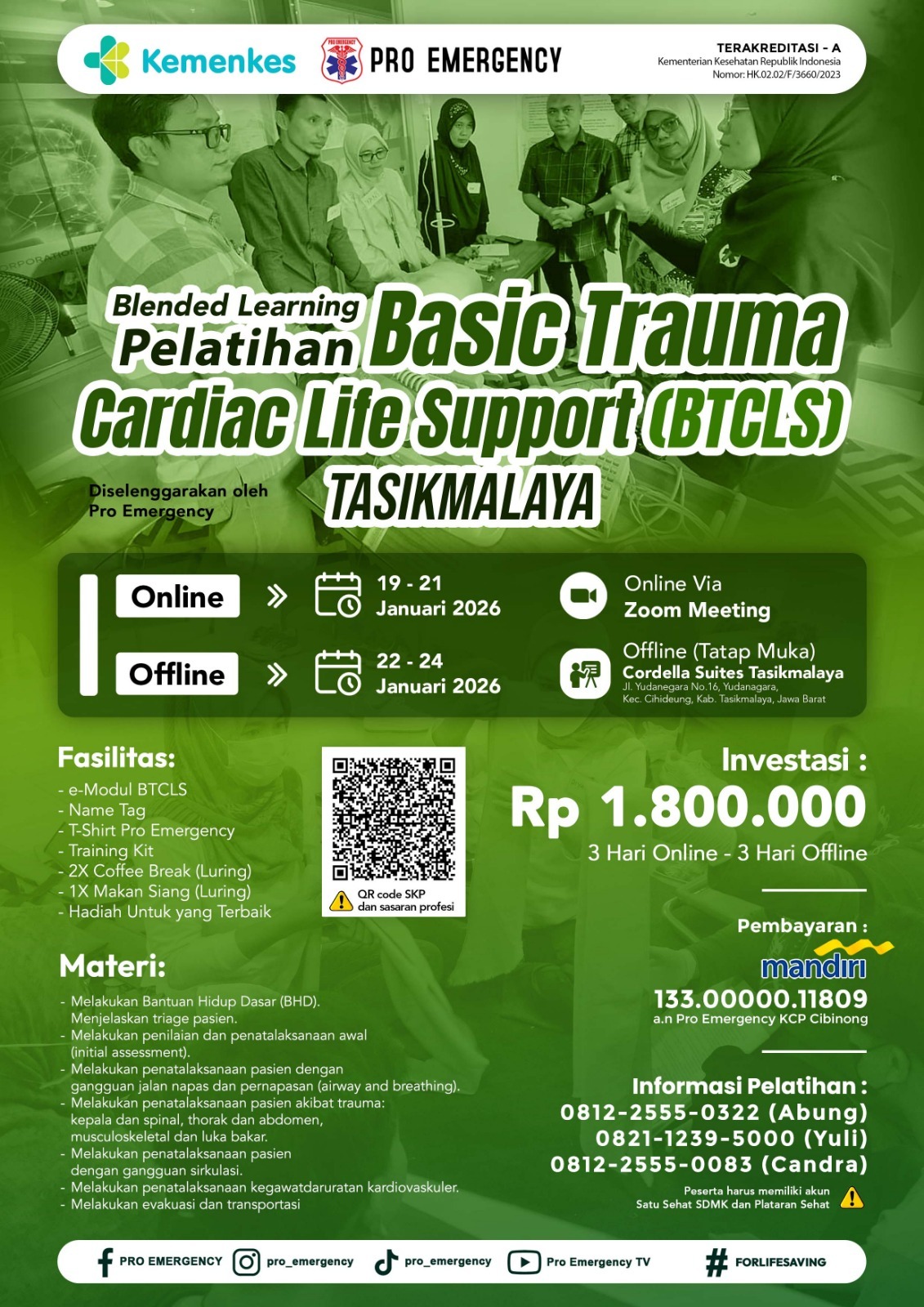 BTCLS TASIKMALAYA 19 - 24 Januari 2024