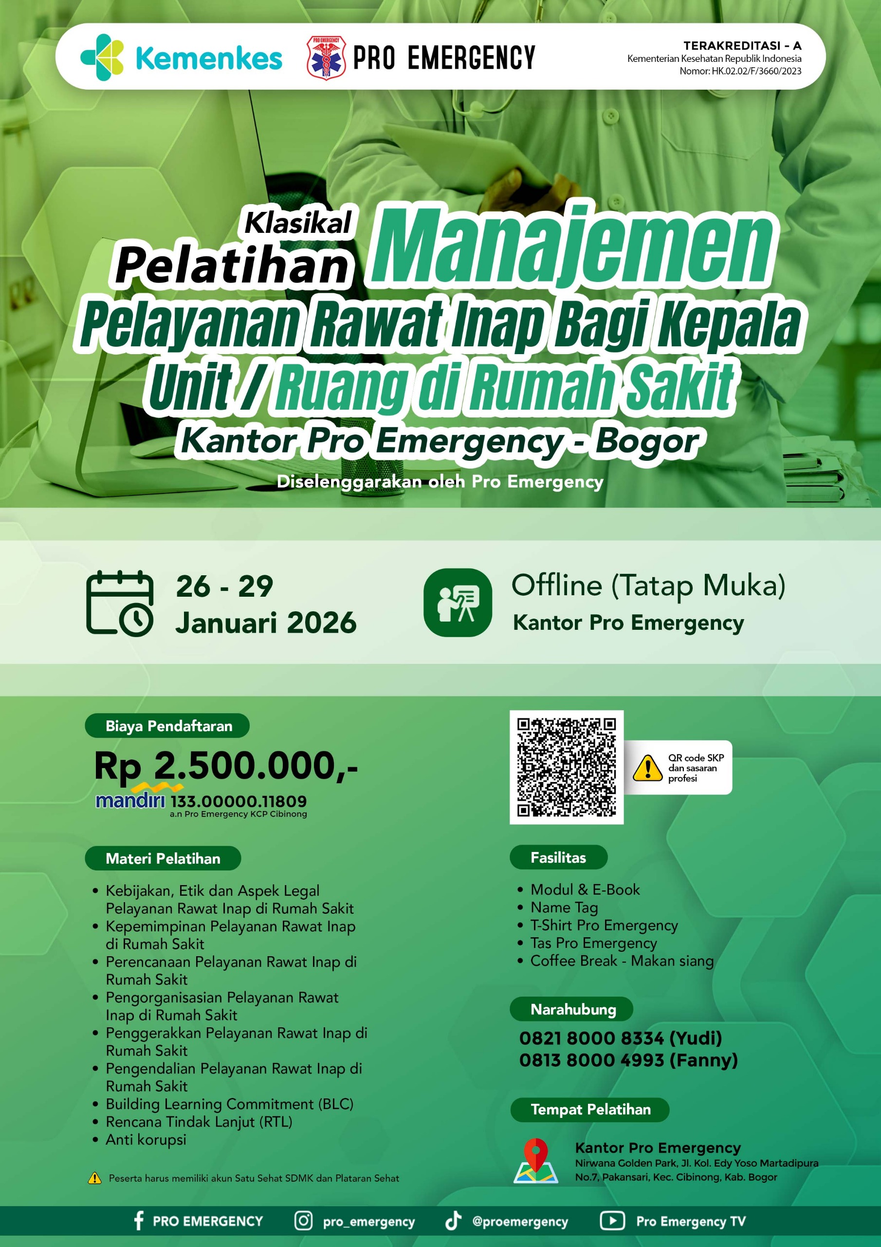 Manajemen Pelayanan Rawat Inap bagi Kepala Unit/Ruangan di Rumah Sakit